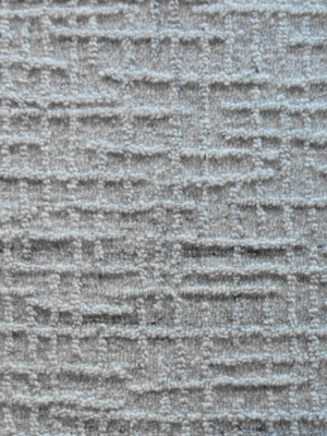 silver grey crosshatch texture rug